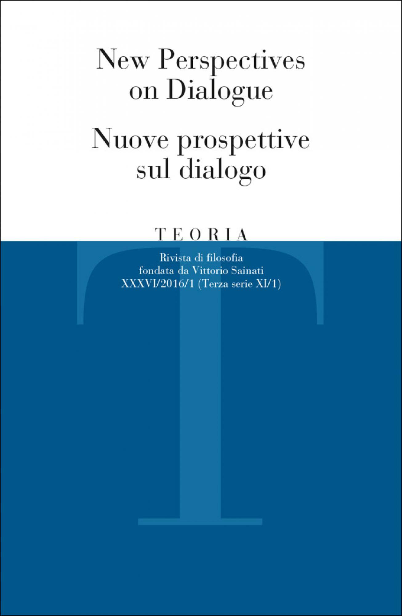 Relazione e intersoggettività | Relación y intersubjectividad Copertina di Relazione e intersoggettività – Teoria 2015 issue 2