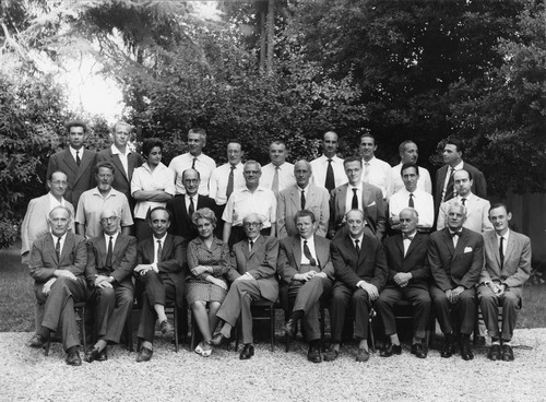 Foto di gruppo del primo convegno della IBRO tenutosi a Pisa nel 1961