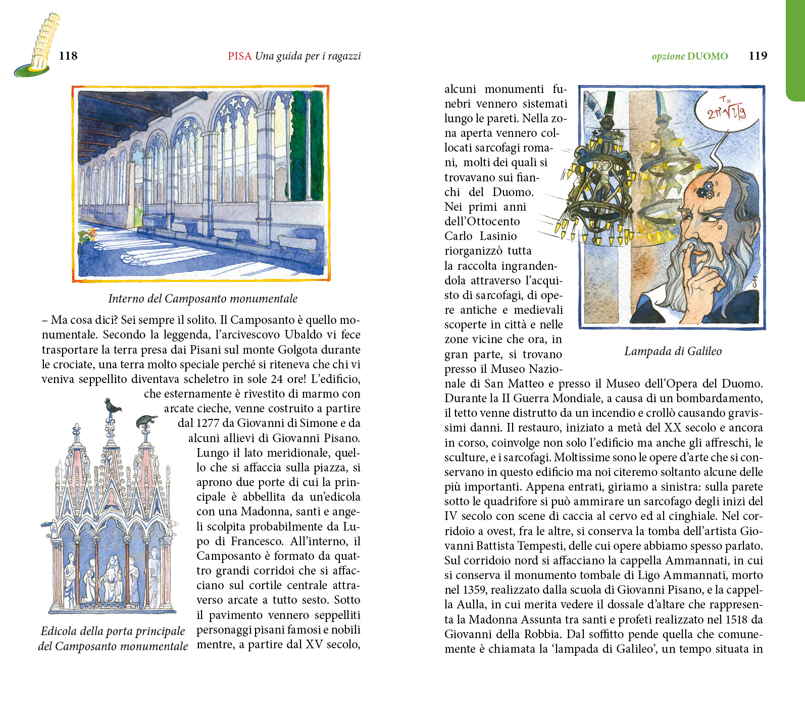 8/ - PISA Una guida per i ragazzi. terza edizione con nuovi itinerari e nuove illustrazioni