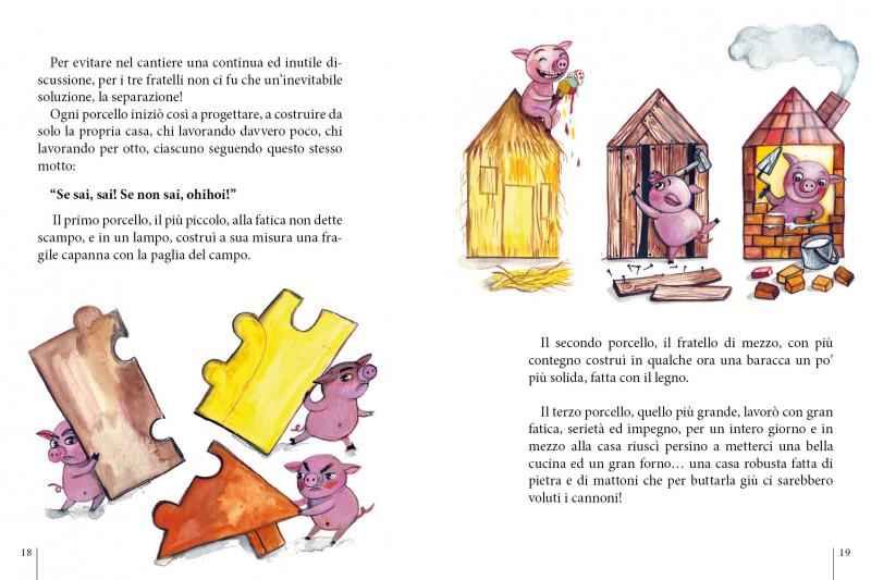 5/ - Casa di paglia di legno e di mattoni. La storia dei 3 porcellini come nessuno ve l�ha mai raccontata