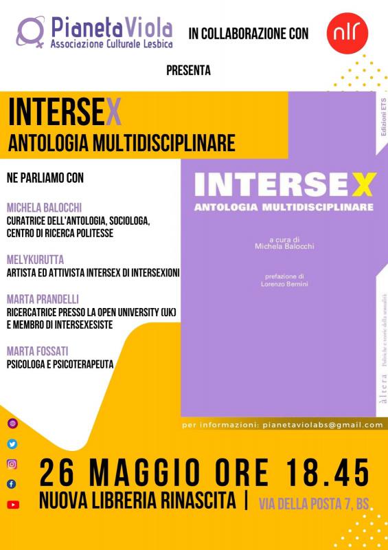 Presentazione del libro Intersex. Antologia multidisciplinare