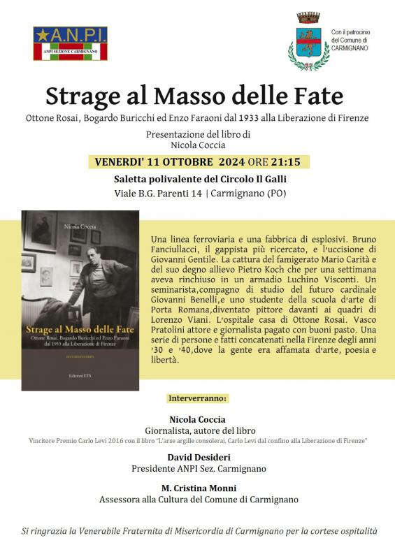Presentazione del libro Strage al Masso delle Fate