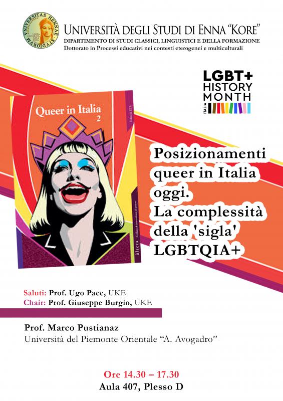 Presentazione del libro Queer in Italia 2