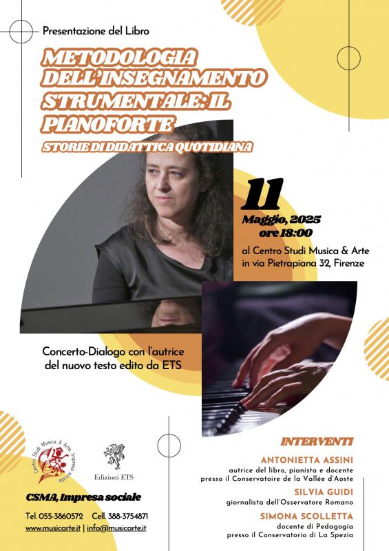 Presentazione del libro Metodologia dell'insegnamento strumentale: il pianoforte