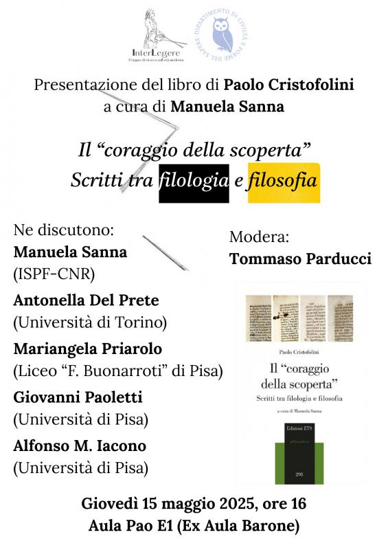 Presentazione del libro Il coraggio della scoperta