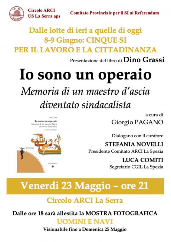 Presentazione del libro Io sono un operaio