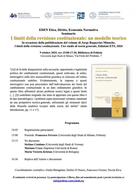 I limiti della revisione costituzionale: un modello teorico