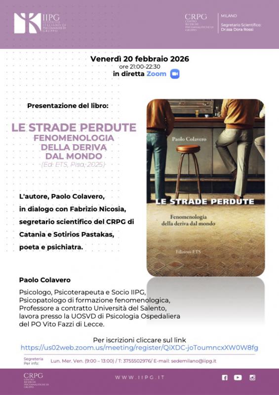 Presentazione del libro Le strade perdute