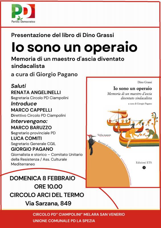 Presentazione del libro Io sono un operaio