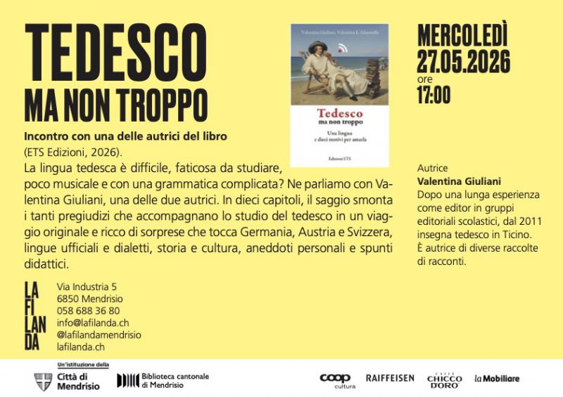 Presentazione del libro Tedesco ma non troppo