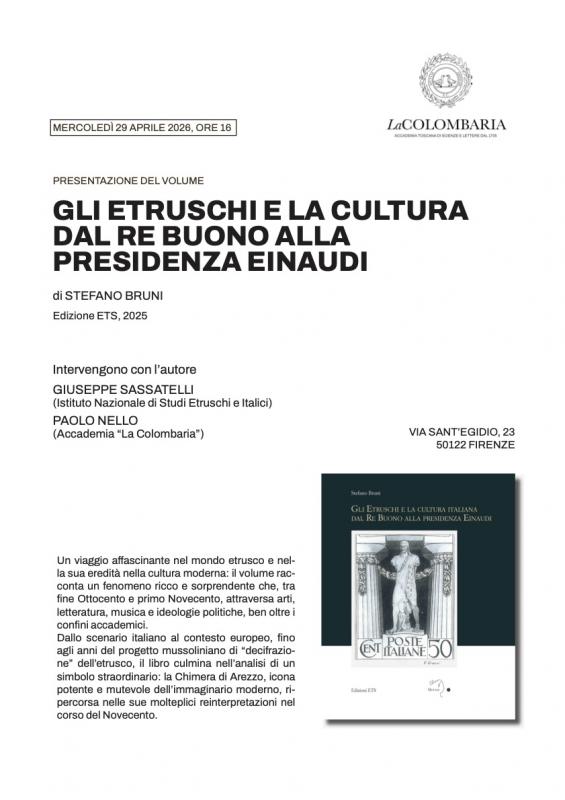 Presentazione del libro Gli Etruschi e la cultura italiana