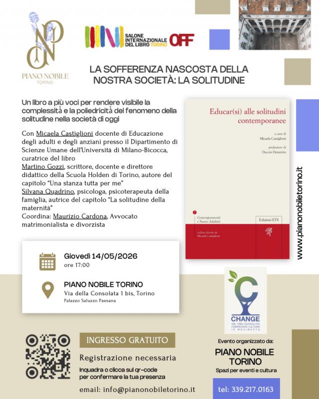 Presentazione del libro Educarsi alle solitudini contemporanee