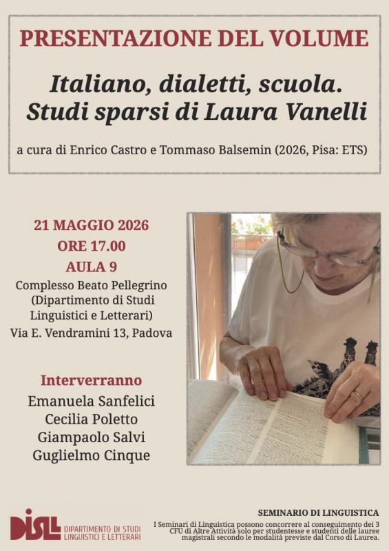 Presentazione del volume Italiano, dialetti, scuola