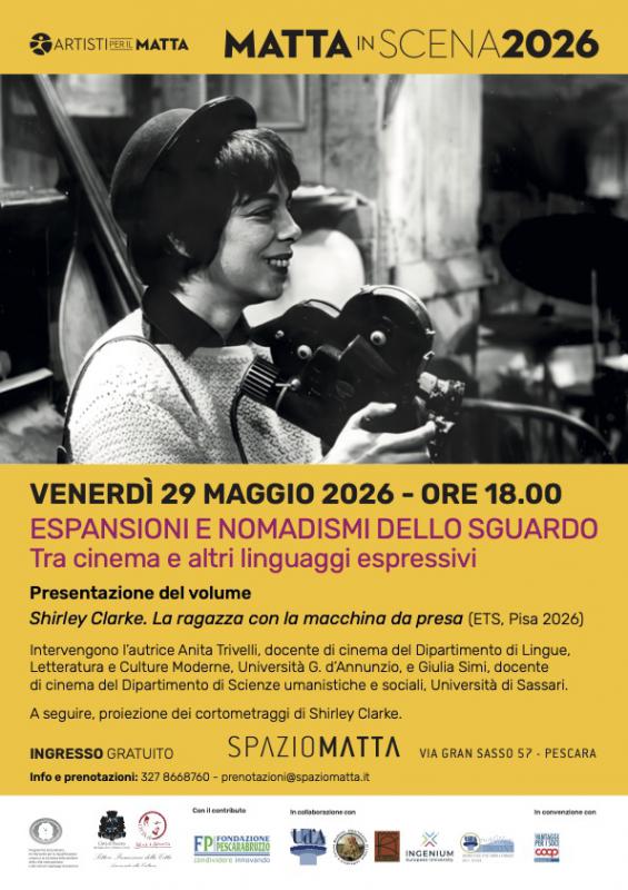 Presentazione del libro Shirley Clarke. La ragazza con la macchina da presa