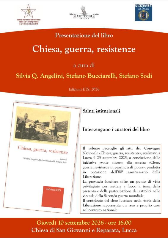 Presentazione del libro Chiesa, guerra, resistenze