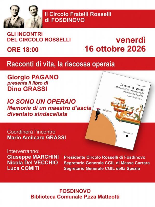 Presentazione del libro Io sono un operaio