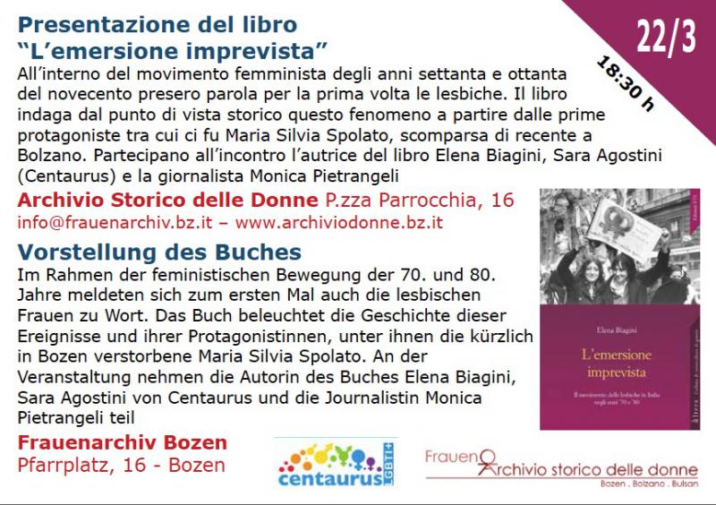 Elena Biagini approda a Bolzano | Ed. ETS