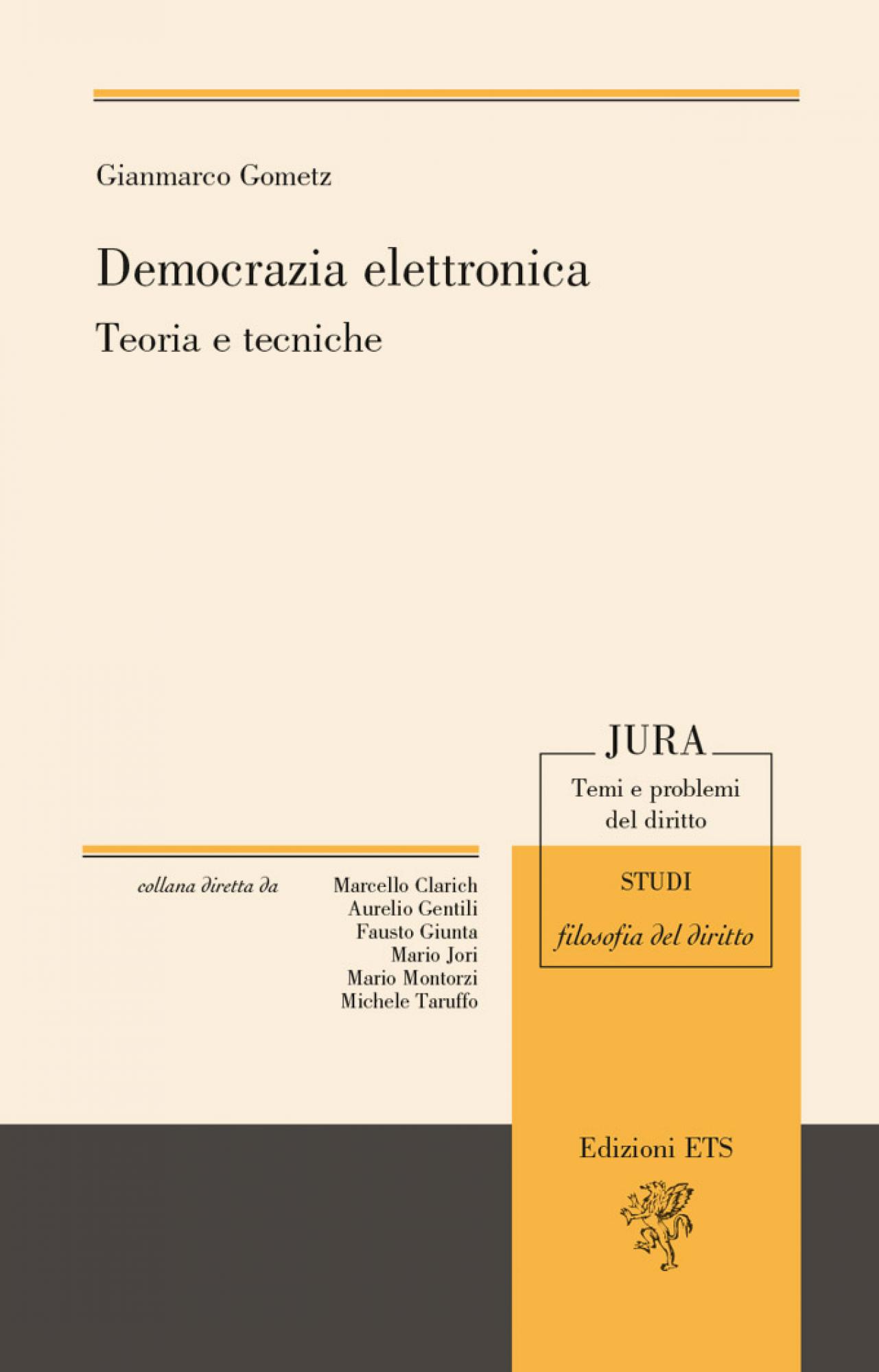Democrazia elettronica.Teoria e tecniche