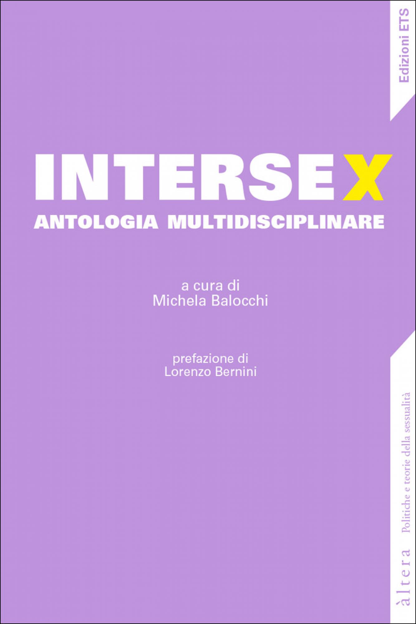 Intersex.antologia multidisciplinare