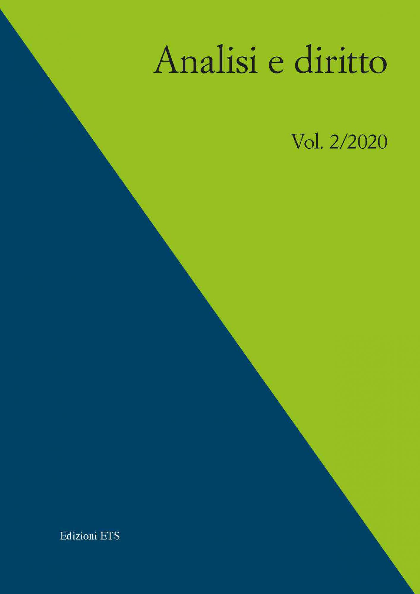 Analisi e diritto, 2/2020