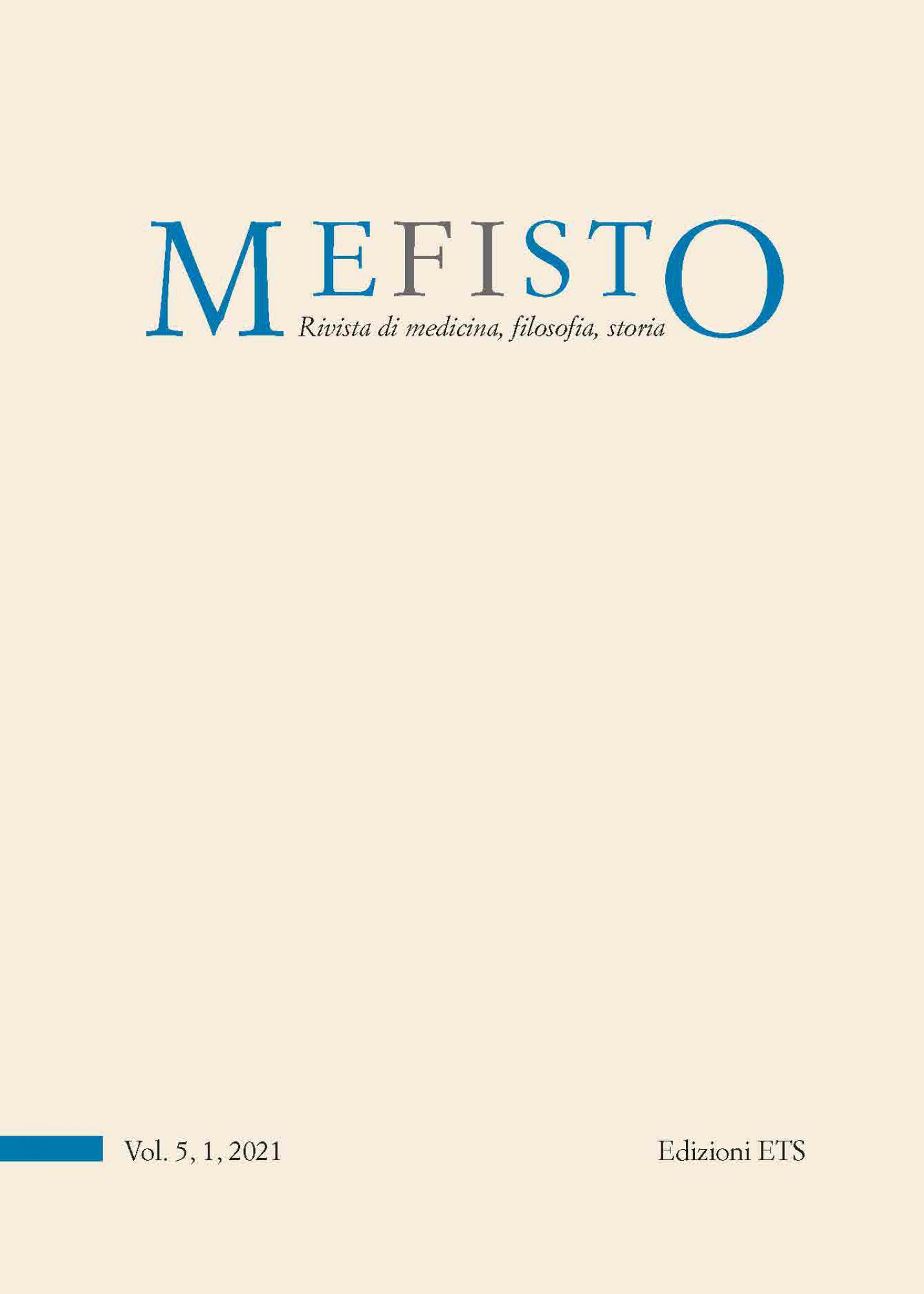 Mefisto. Rivista di medicina, filosofia, storia.Vol. 5, 1, 2021