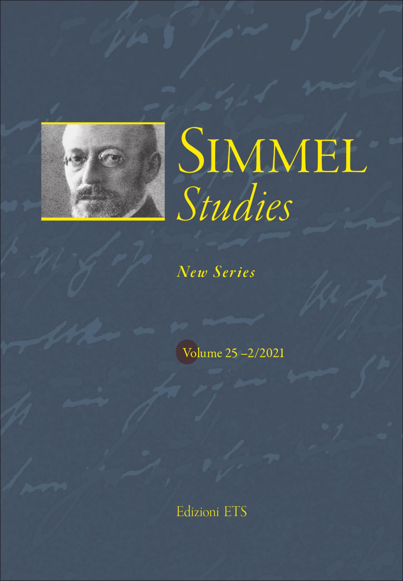 Simmel Studies 25-2/2021