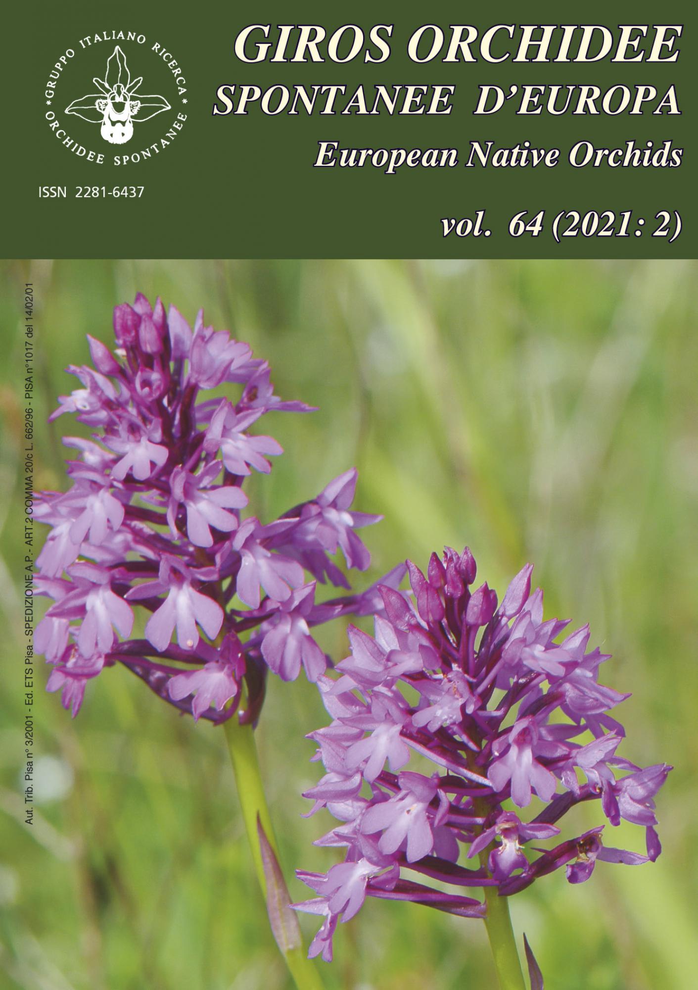 Orchidee spontanee d'Europa 2/2021.Rivista semestrale del GIROS