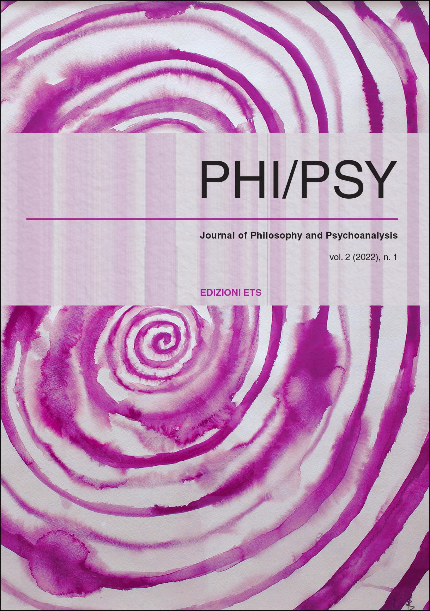 PHI-PSY, 1-2022.Rivista di filosofia e psicanalisi