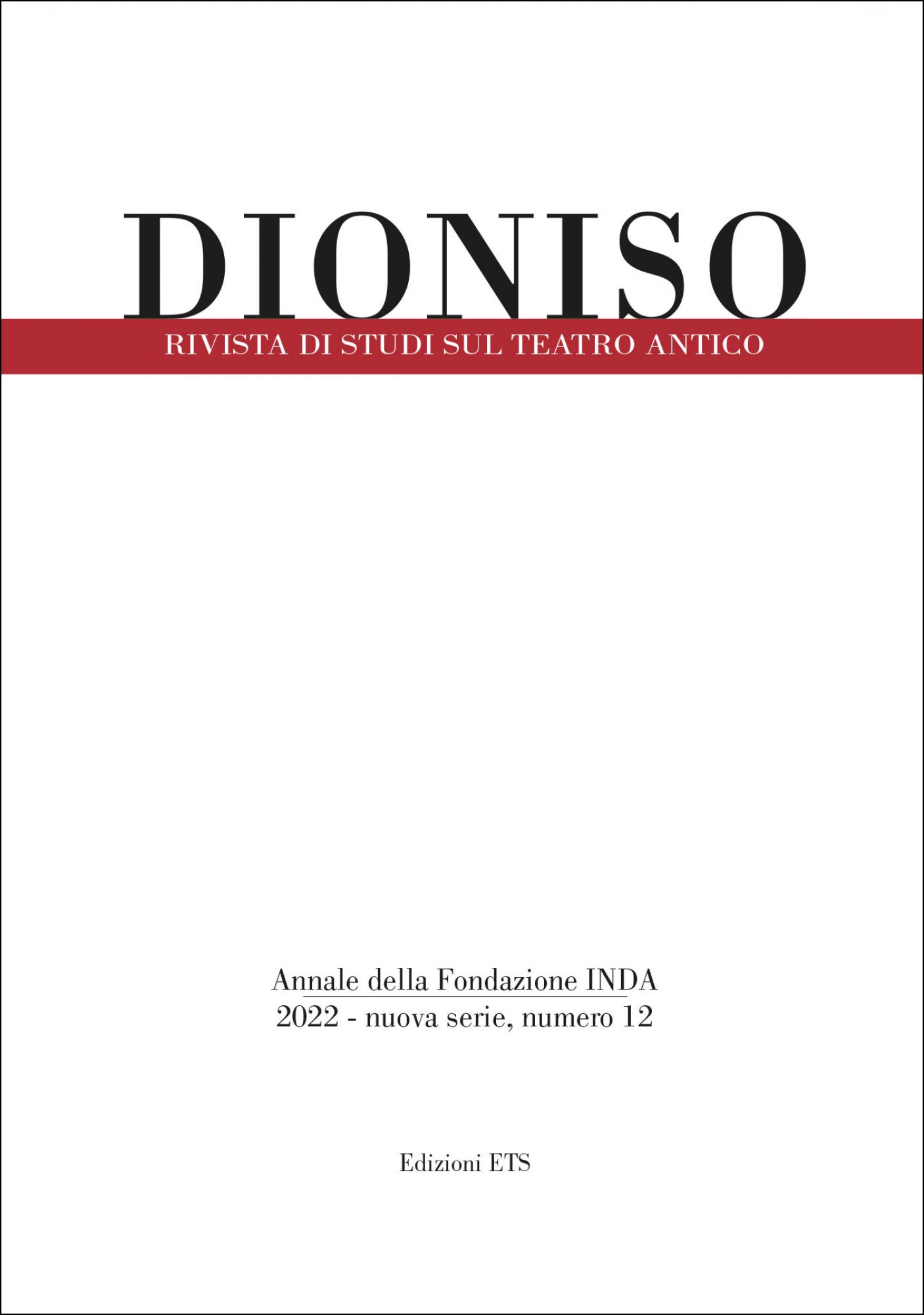 Dioniso 2022.Rivista di studi sul teatro antico