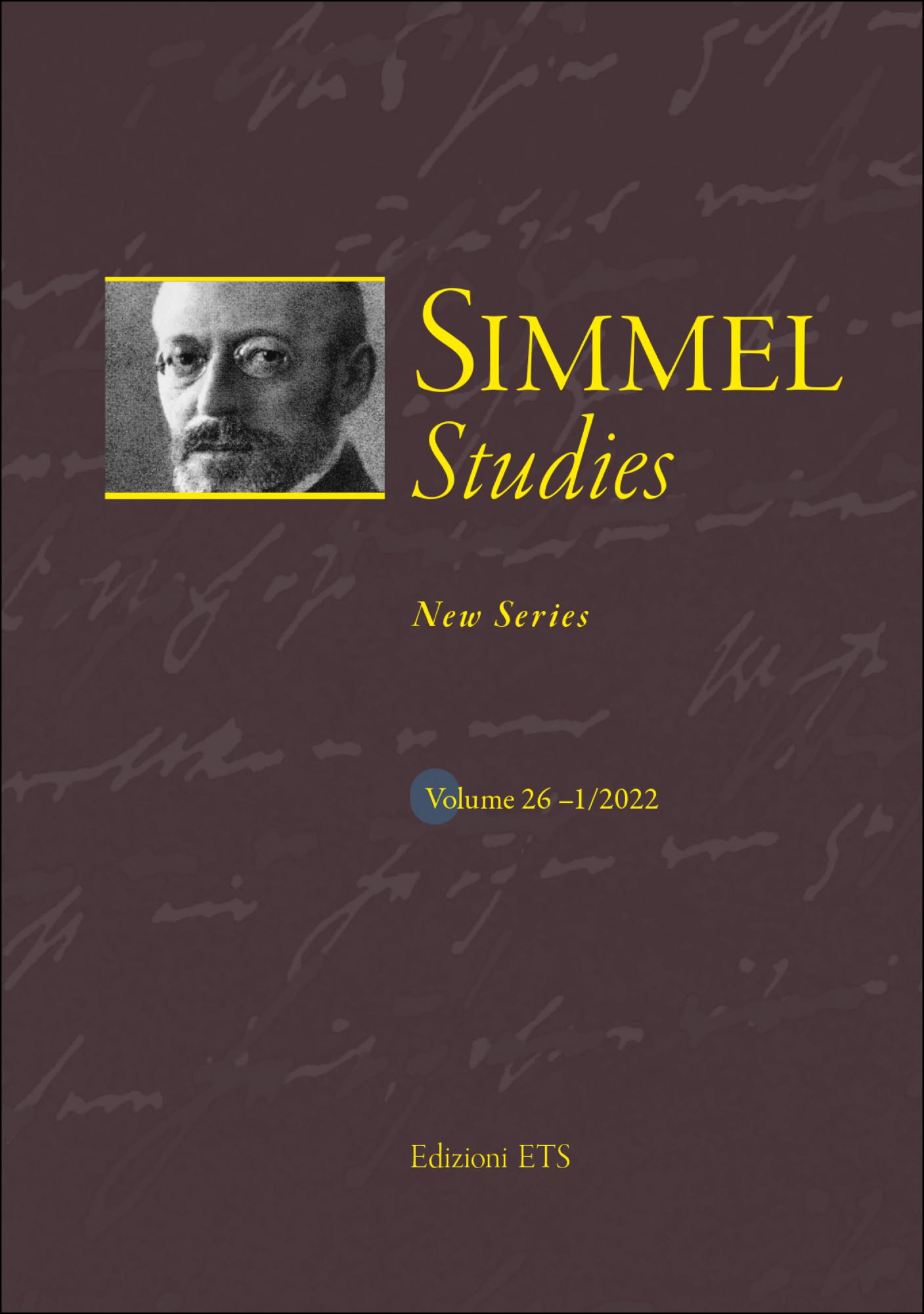 Simmel Studies 26-1/2022
