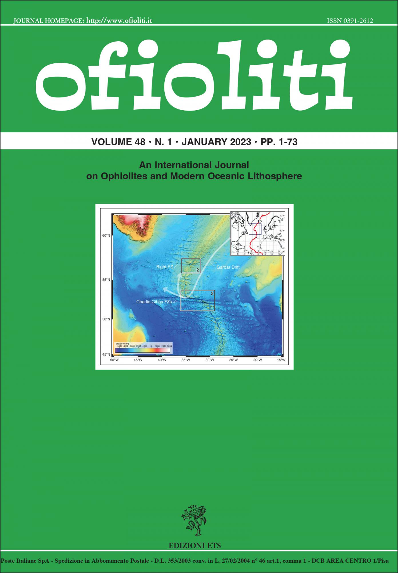 Ofioliti, vol. 48/ n. 1-2023.An International Journal on Ophiolites and Modern Oceanic Lithosphere