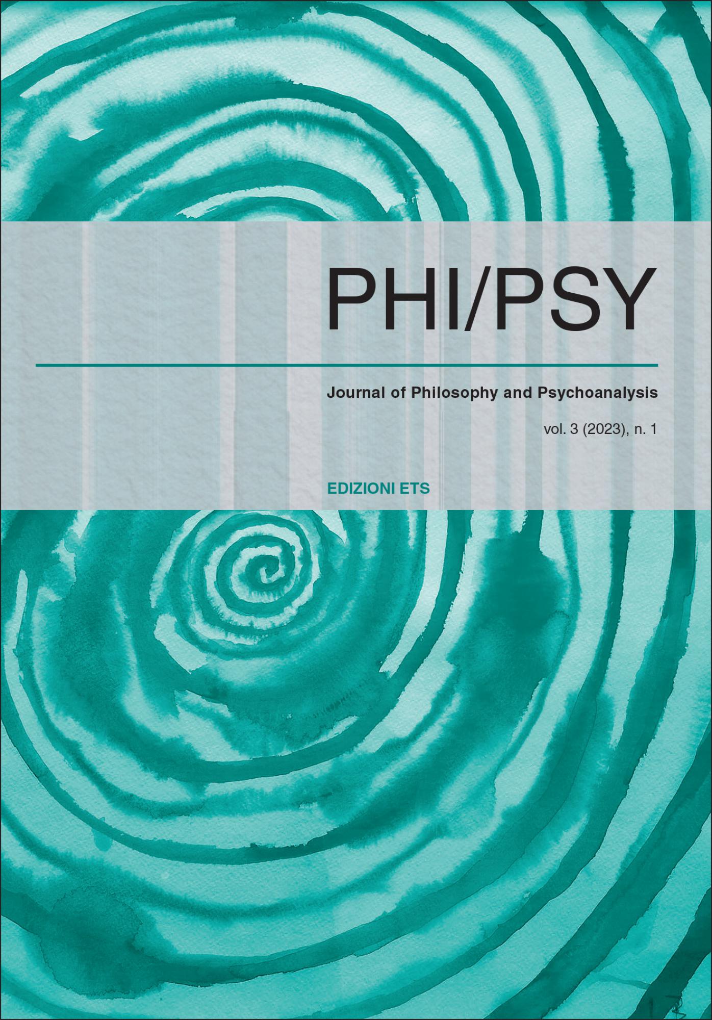 PHI-PSY, 1-2023.Rivista di filosofia e psicanalisi