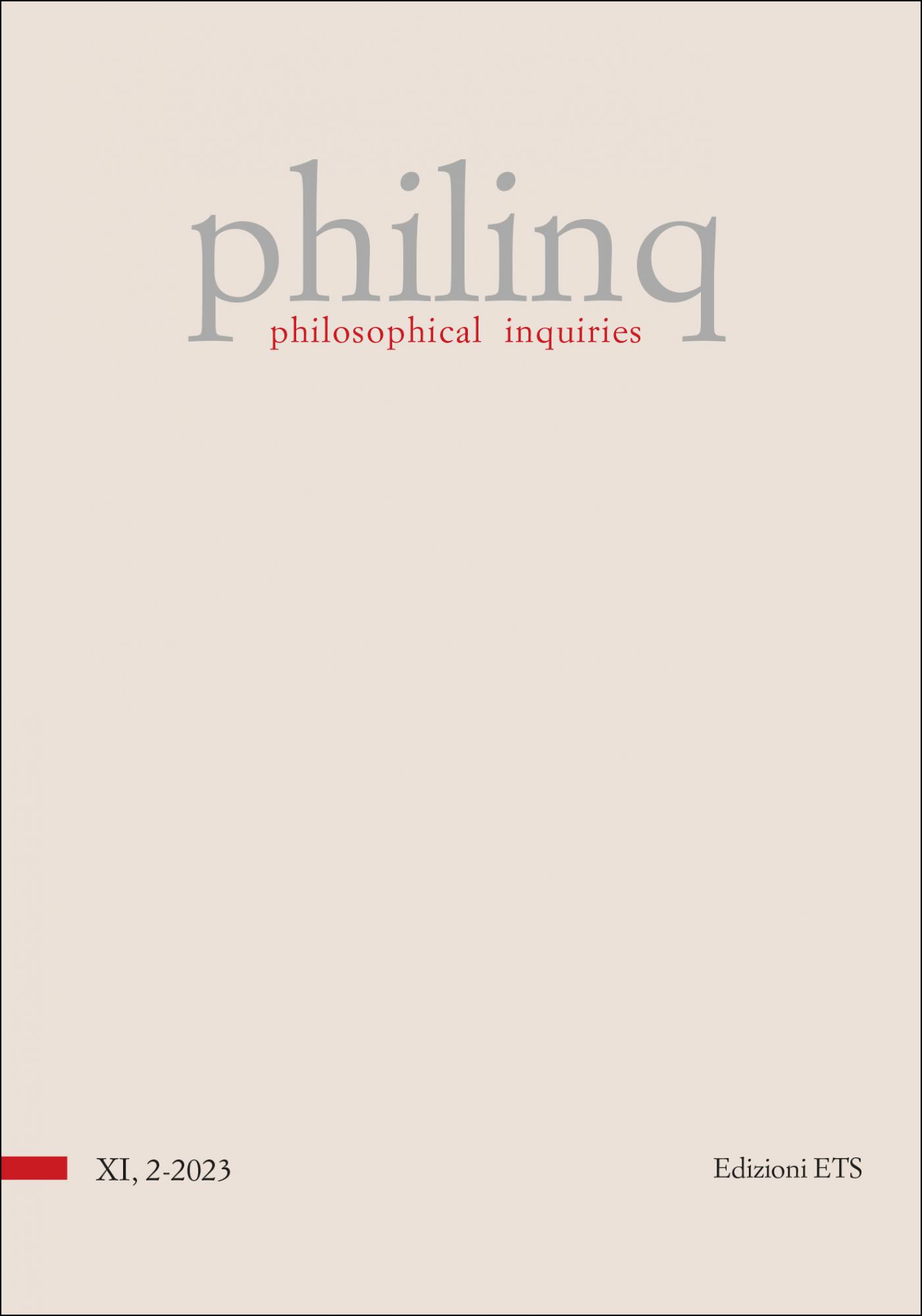 philosophical inquiries .volume 11, 2-2023