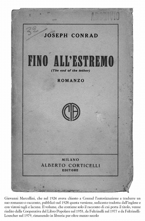 4/ - Le traduzioni di Conrad in Italia. 