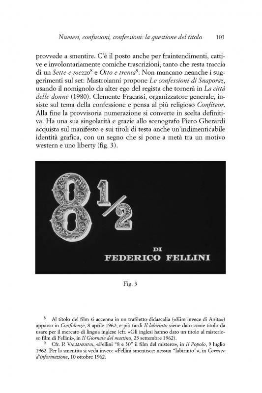 2/ - Fellini 8 1/2. La genesi del film