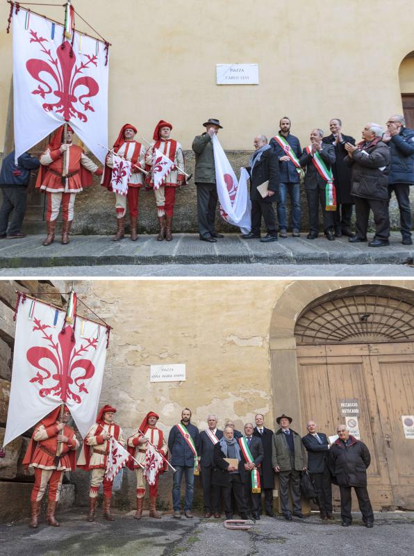 6/ - Comune di Firenze e Uffizi hanno inaugurato il 9 marzo 2018 due piazze a Carlo Levi e Anna Maria Ichino