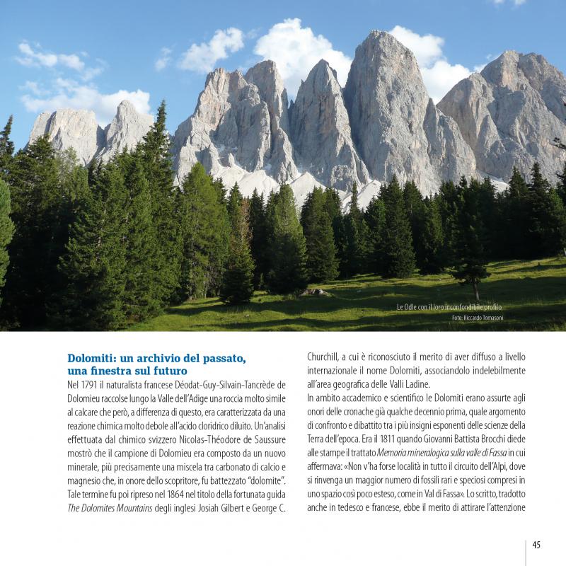 6/ - Le Dolomiti . Patrimonio mondiale Unesco. Fenomeni geologici e paesaggi umani