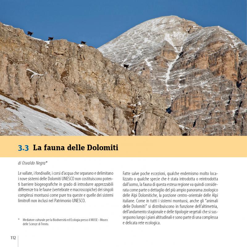 13/ - Le Dolomiti . Patrimonio mondiale Unesco. Fenomeni geologici e paesaggi umani
