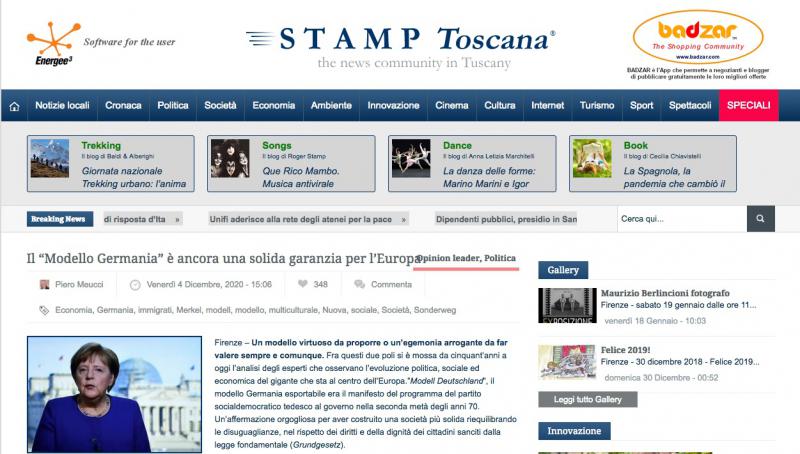 Su Stamp Toscana il volume dedicato alla nuova Germania
